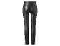Pantalon simili cuir noir skinny.