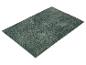 Tapis de bain rectangulaire vert foncé à texture moelleuse