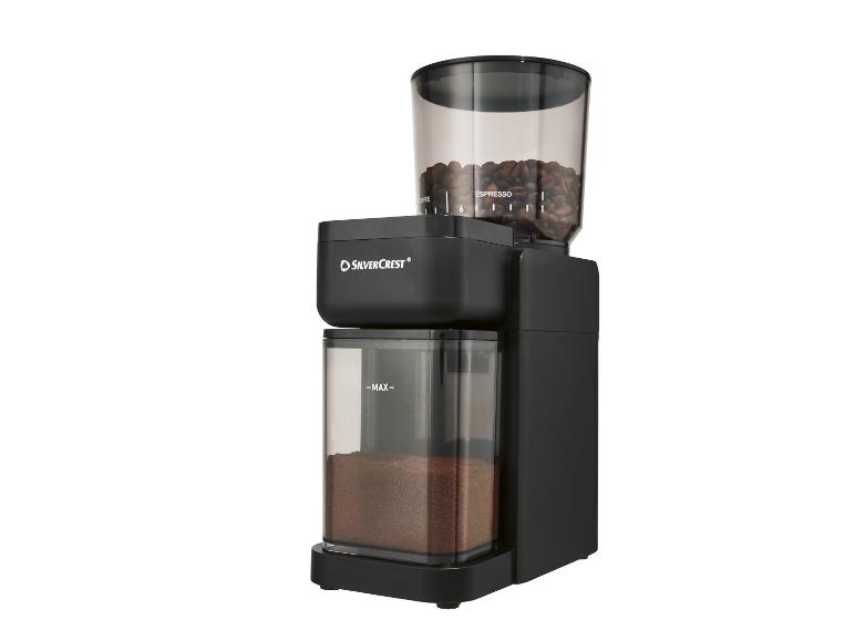 Moulin à café SilverCrest avec récipients transparents pour grains et café moulu