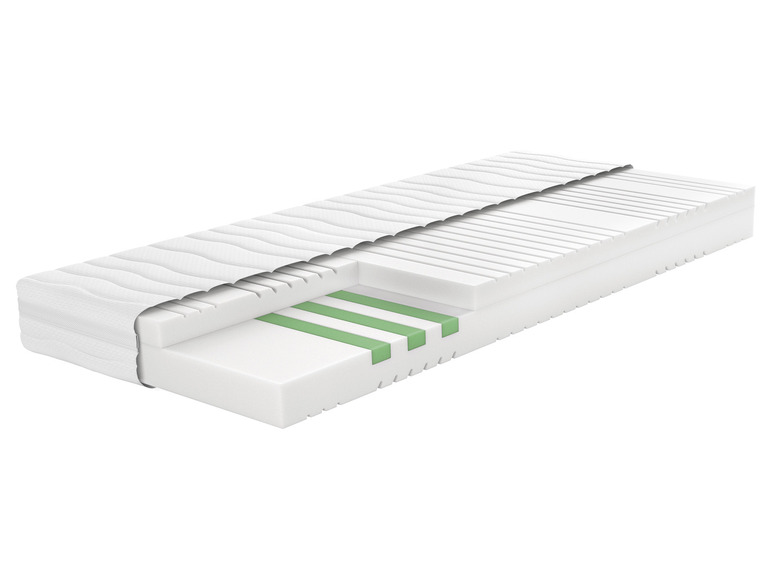 Aller en mode plein écran : LIVARNO home Matelas en mousse froide, 7 zones, H3, 80 x 200 cm - Image 1