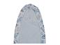 Housse de planche à repasser avec motif coquillages et étoiles de mer bleus et gris
