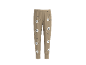 Pantalon enfant couleur sable avec motif oursons.