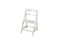 Chaise haute en bois blanc réglable pour enfants
