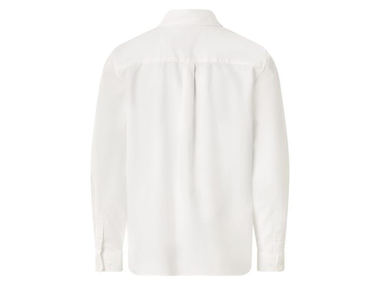 Chemise blanche homme manches longues, vue de dos