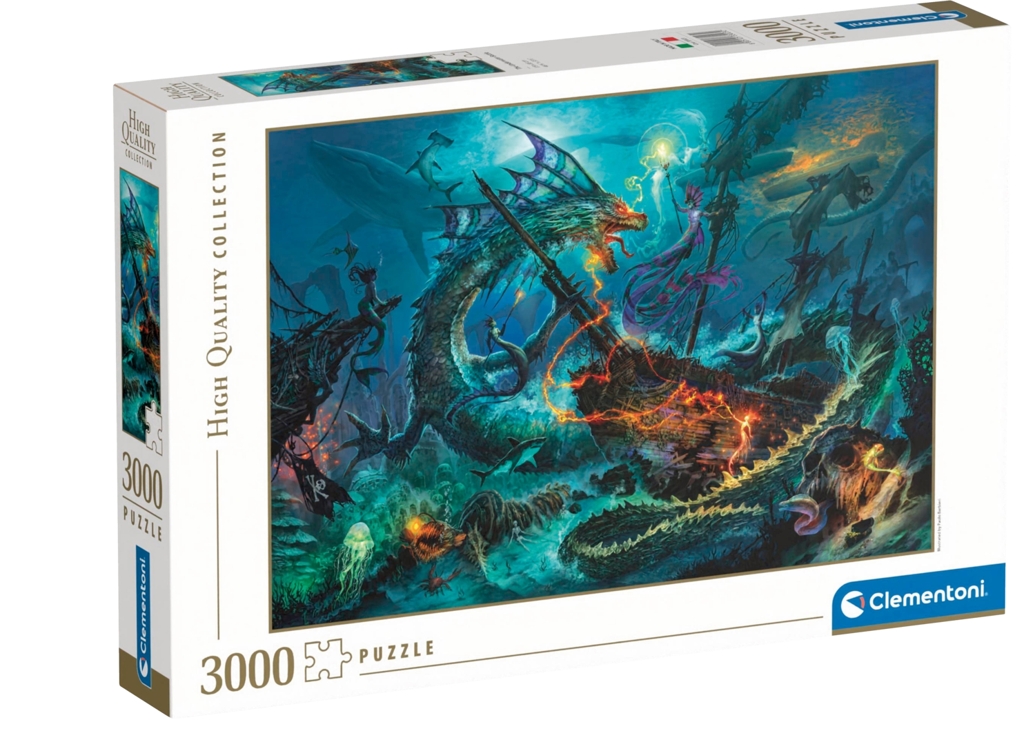 CLEMENTONI Puzzle 3000 pièces (Bataille sous-marine)