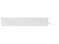 Une lampe LED blanche de forme longue et étroite.