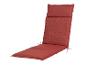 Coussin de chaise longue rouge brique avec attaches, marque LIVARNO