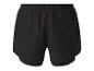 Shorts de course Kalenji noirs avec doublure intérieure.