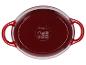 Cocotte rouge SilverCrest vue de dessus.