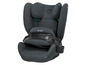 Un siège auto Cybex Pallas B2 gris foncé pour enfant.