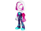 Une figurine d'action Spider-Gwen avec un bras de toile d'araignée