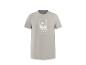 T-shirt beige à manches courtes avec imprimé 'SUMMER STATE' et motifs soleil et vagues.