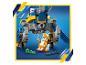 LEGO Sonic the Hedgehog Tails et un véhicule robotique bleu et jaune.