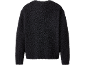 Dos d'un pull noir moelleux.
