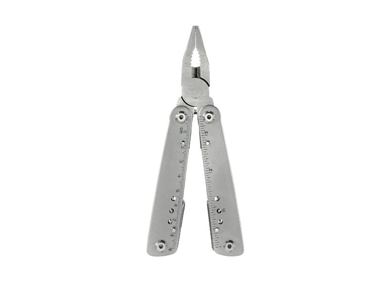Pince multifonction en acier inoxydable, avec règle en cm et pouces