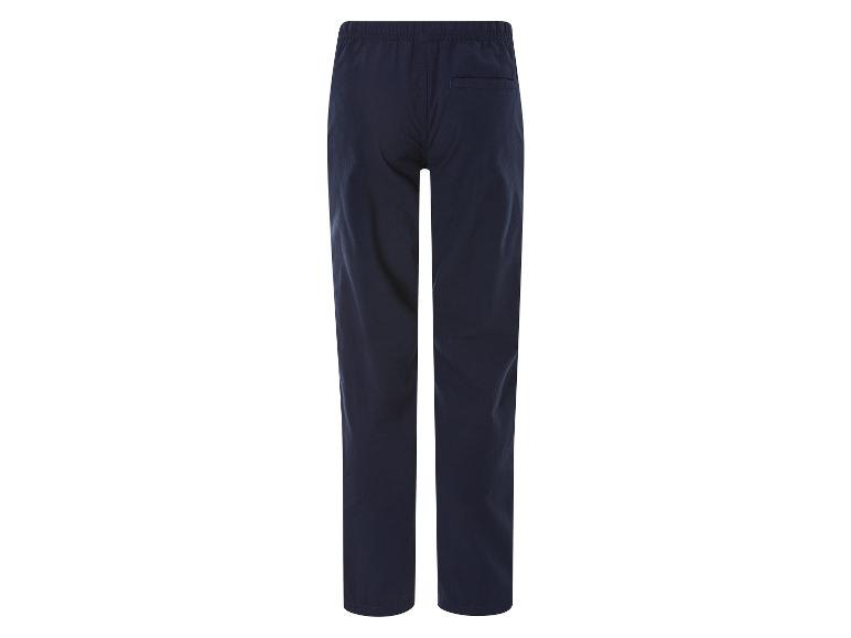 Pantalon bleu marine avec taille élastique.