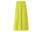 Longue jupe jaune citron unie.