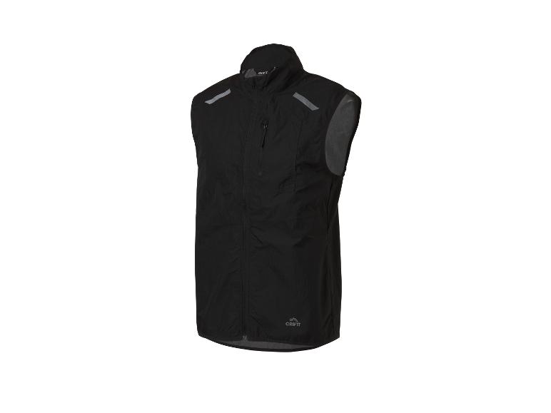 Gilet de course Crivit noir.