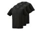 Trois t-shirts noirs Parkside pour homme.