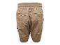 Shorts marron avec taille élastique et poches, vue arrière.