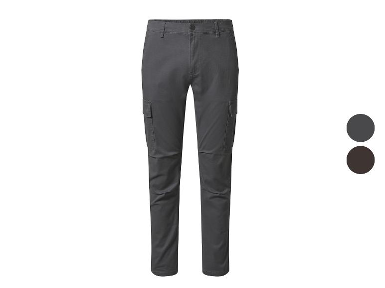Pantalons cargo homme gris et gris foncé.