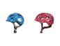 Casques vélo enfant Abus : motifs marins et cœurs.