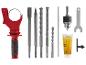 Ensemble d'accessoires pour marteau perforateur.