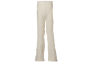 Pantalon évasé en maille côtelée blanc cassé