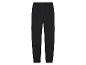 Pantalon de survêtement noir avec ceinture élastique.