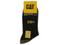 Chaussettes de travail CAT basses, de couleur noire.