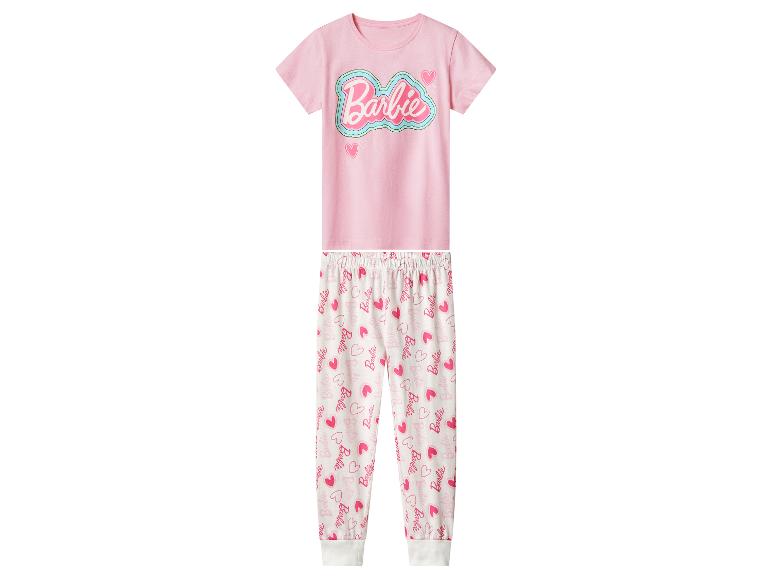 Pyjama rose Barbie pour enfant avec imprimé cœurs