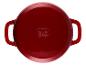 Casserole rouge SilverCrest vue du dessus.