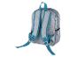 Sac à dos gris Mickey Mouse pour enfants, bretelles turquoise.