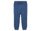 Pantalon en tricot bleu pour enfants.