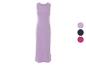 Robe longue côtelée, disponible en plusieurs couleurs.