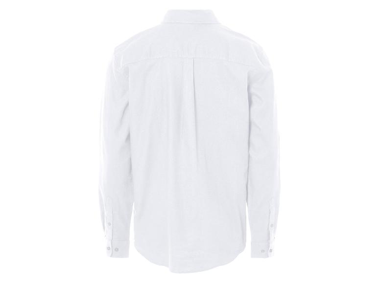 Chemise blanche à manches longues vue de dos.