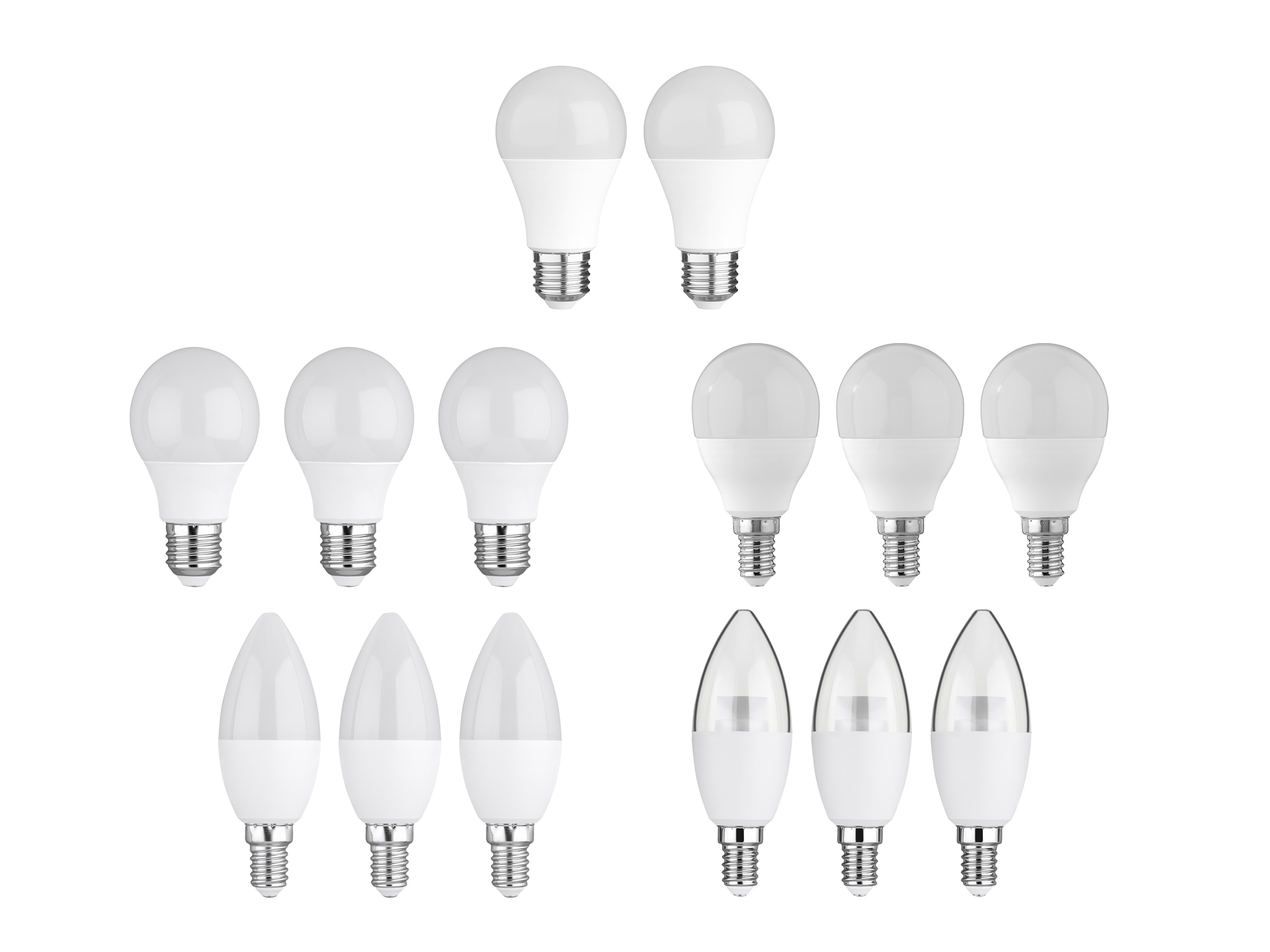 LIVARNO home Lot de 2 ou 3 ampoules LED