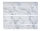 Carreaux muraux autocollants effet marbre blanc avec veines grises