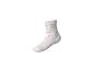 Chaussette blanche à rayures roses