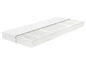 Un matelas blanc avec une housse matelassée.