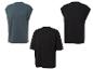 Trois t-shirts Crivit en noir et vert