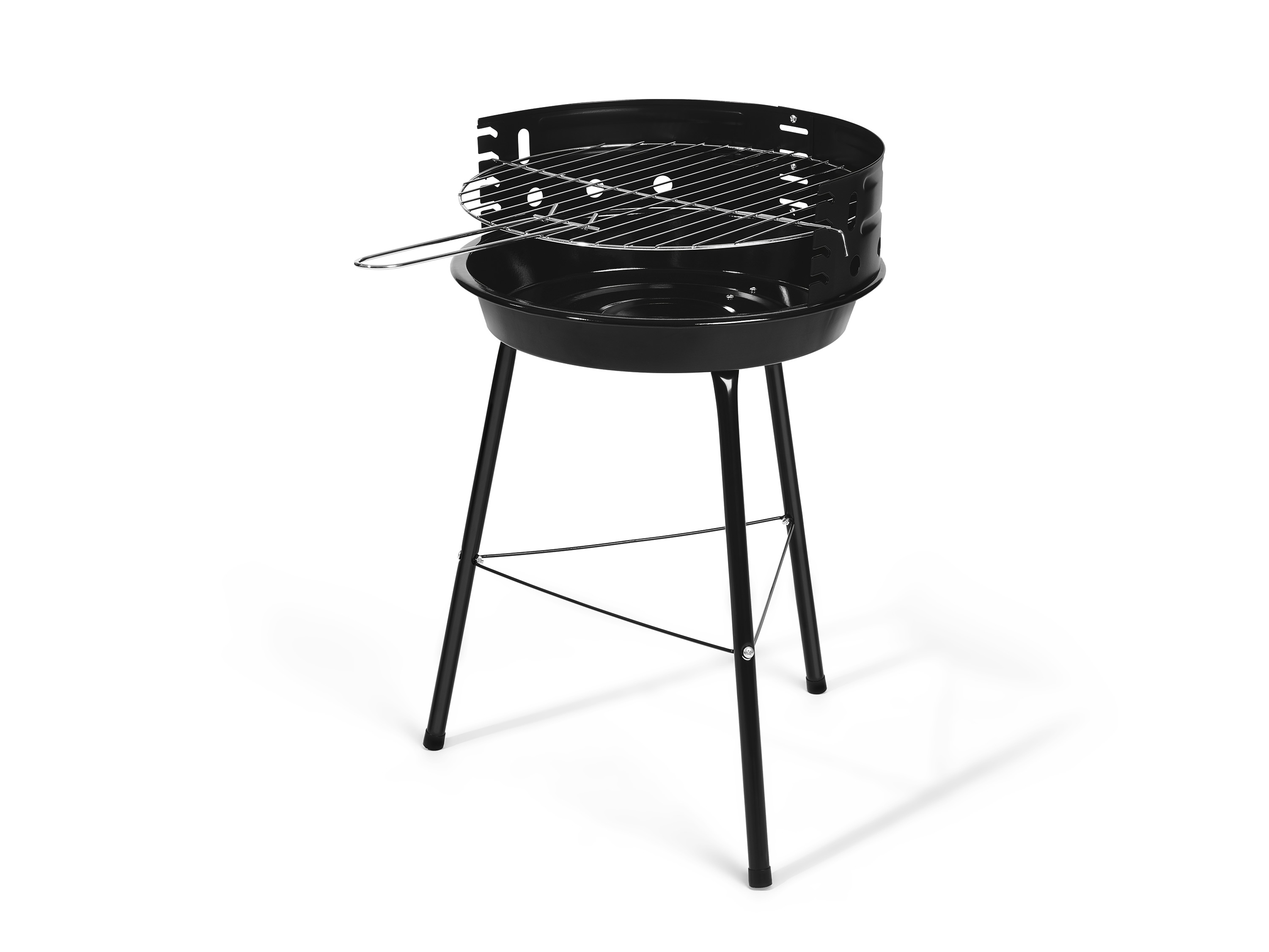 GRILLMEISTER Barbecue rond au charbon de bois, Ø 33 cm