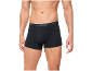 Homme en caleçon noir avec ceinture élastique avec texte.