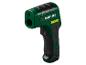 Thermomètre infrarouge Parkside vert et noir avec classification laser.