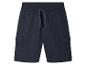 Shorts cargo en tissu sweat, bleu marine.