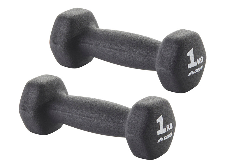 Aller en mode plein écran : CRIVIT Lot d’haltères de 1 ou 2 kg - Image 1