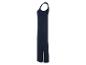 Robe longue bleue marine, style minimaliste.