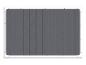 Panneau rectangulaire gris foncé avec cadre blanc et coins arrondis.