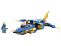 Un jet LEGO Ninjago avec une minifigure.