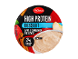 Dessert hyperprotéiné saveur tarte aux pommes et cannelle, 24g de protéines, faible en gras.